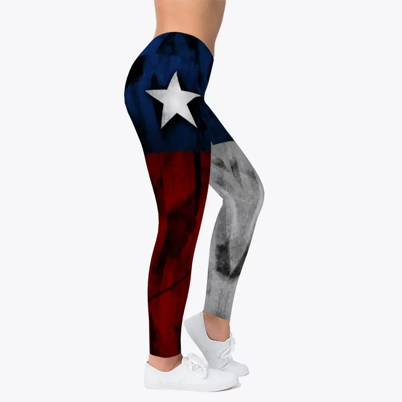 Texas Flag Comfort Stretch Leggings